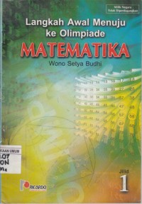 Image of Langkah Awal Menuju ke Olimpiade Matematika